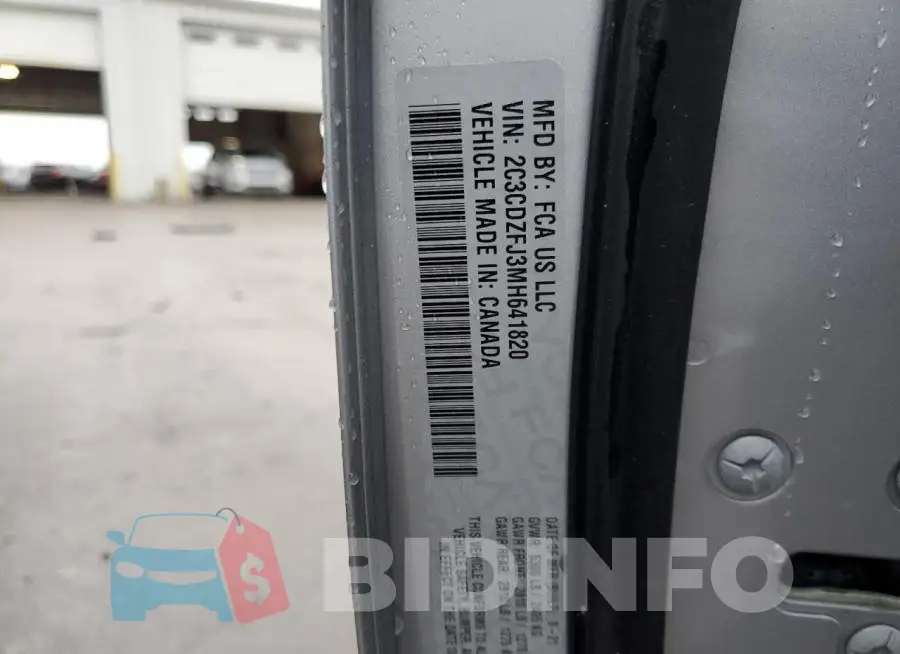 2C3CDZFJ3MH641820 Photo# 13