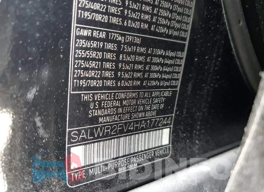 SALWR2FV4HA177244 Photo# 13