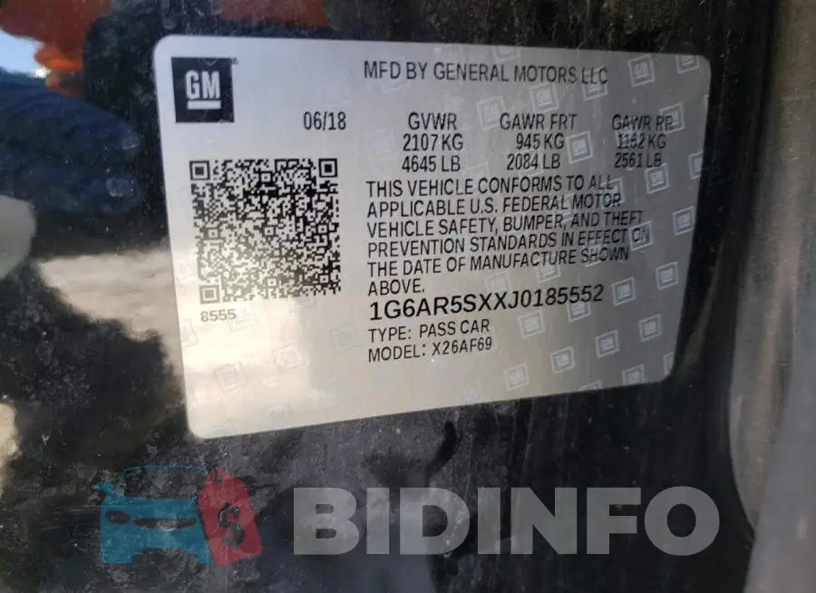 1G6AR5SXXJ0185552 Photo# 10