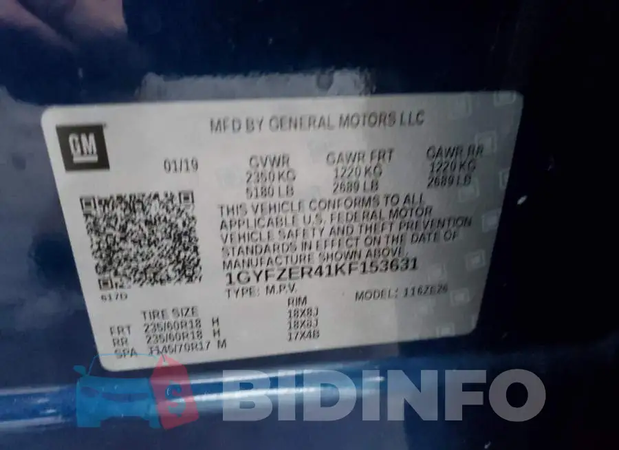 1GYFZER41KF153631 Photo# 13