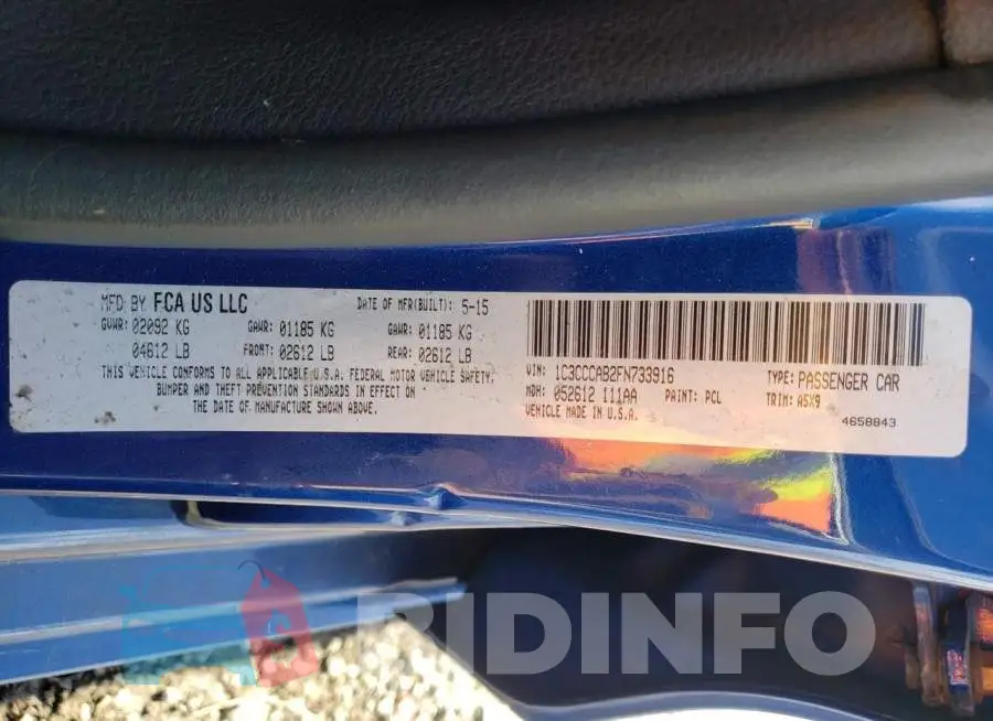 1C3CCCAB2FN733916 Photo# 12