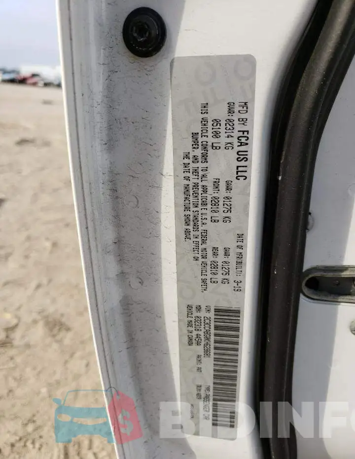 2C3CCABG0KH628681 Photo# 13