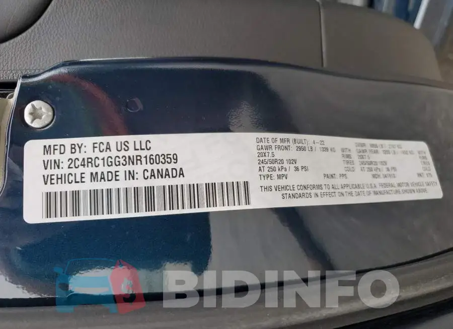 2C4RC1GG3NR160359 Photo# 13