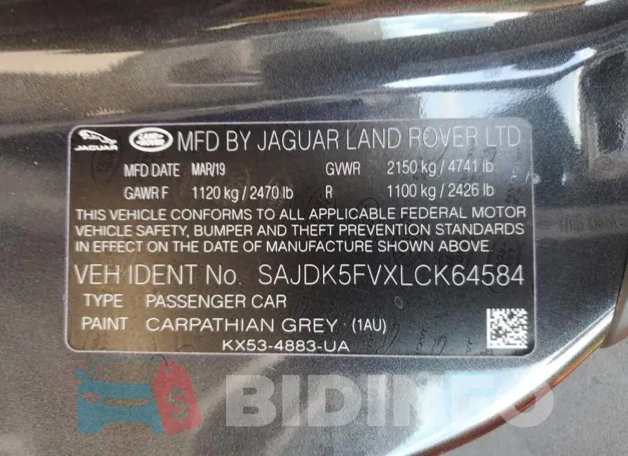 SAJDK5FVXLCK64584 Photo# 12