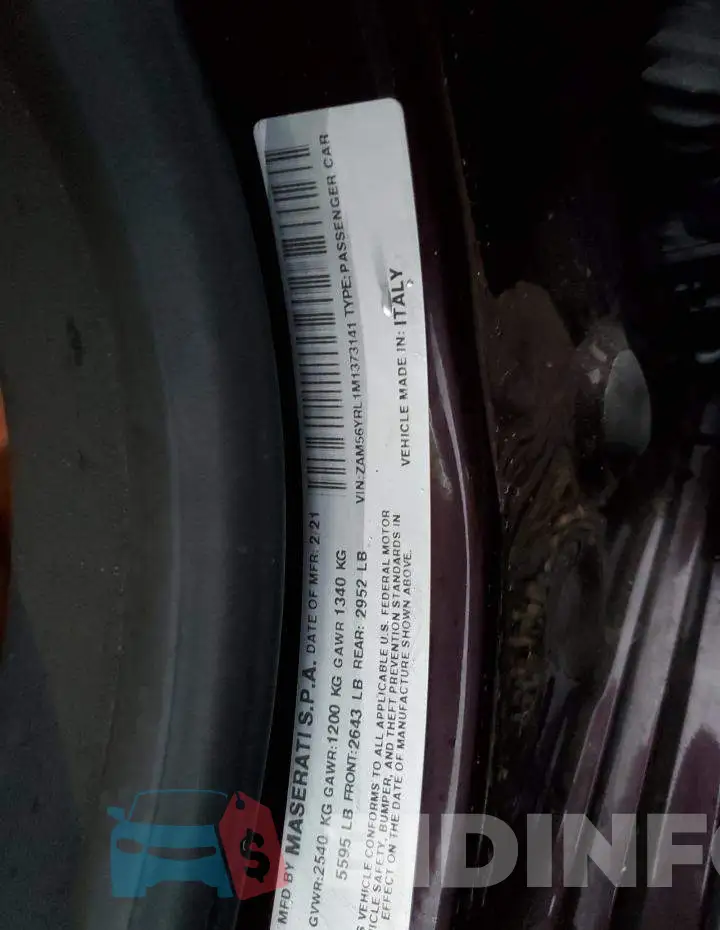 ZAM56YRL1M1373141 Photo# 13