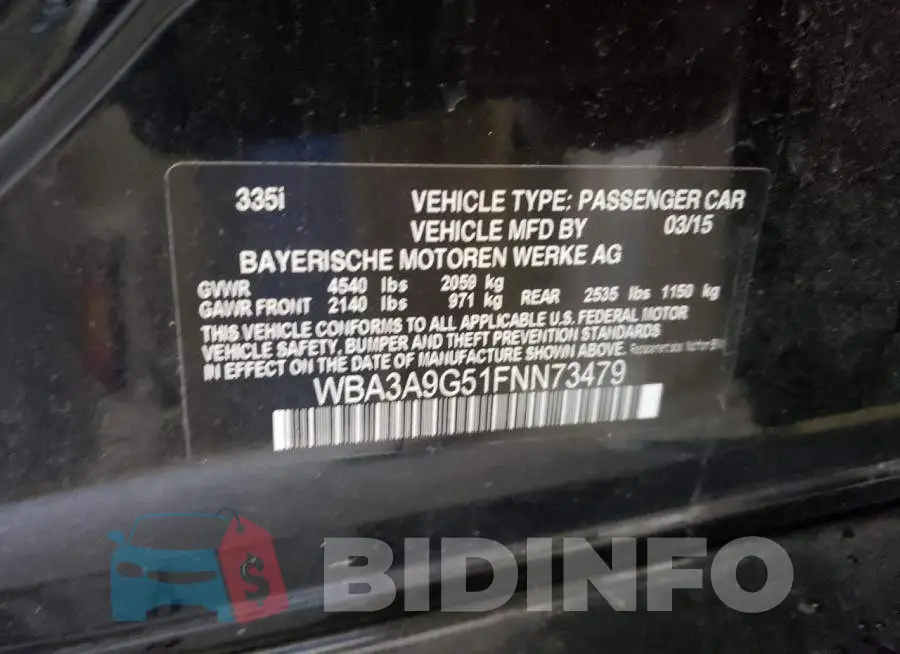 WBA3A9G51FNN73479 Photo# 12