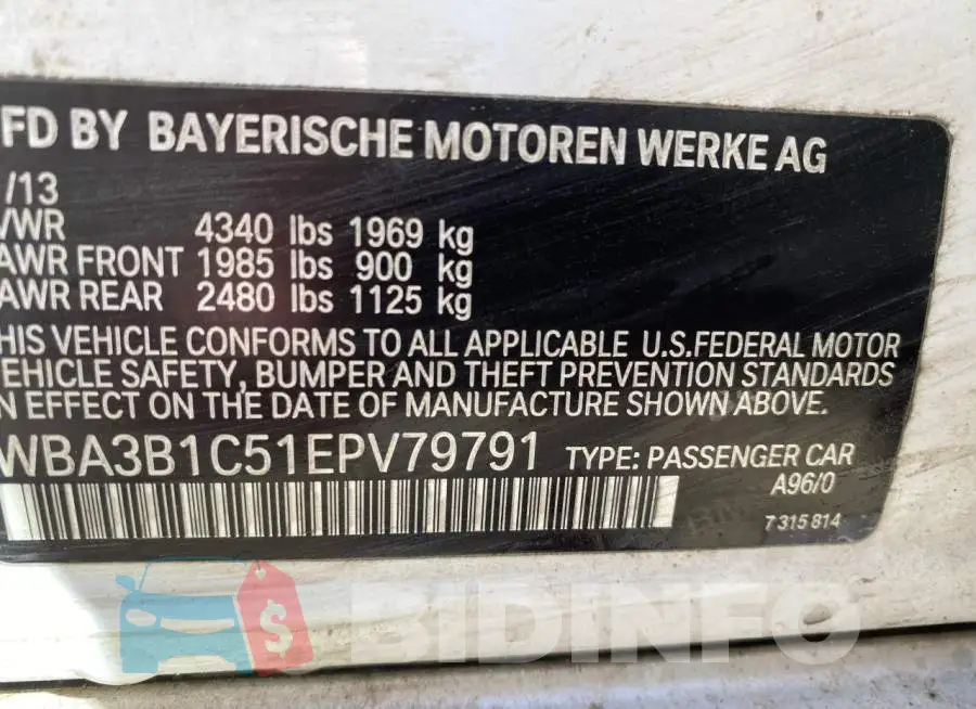 WBA3B1C51EPV79791 Photo# 10