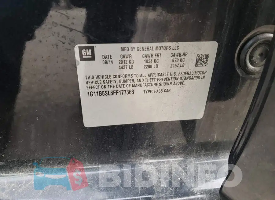 1G11B5SL6FF177363 Photo# 12