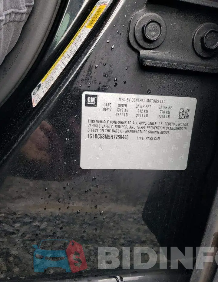1G1BC5SM5H7269443 Photo# 12