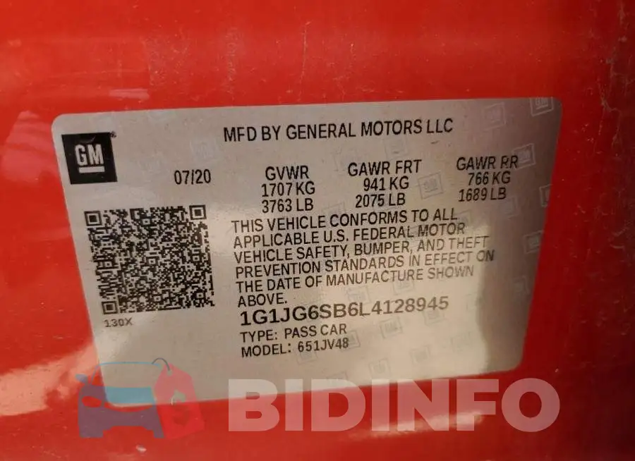 1G1JG6SB6L4128945 Photo# 13