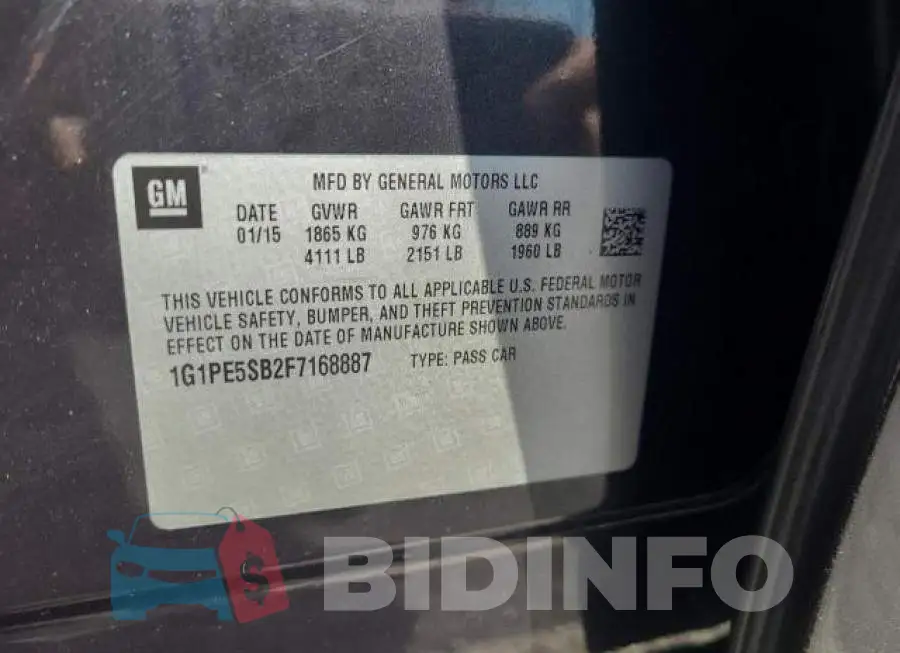 1G1PE5SB2F7168887 Photo# 10