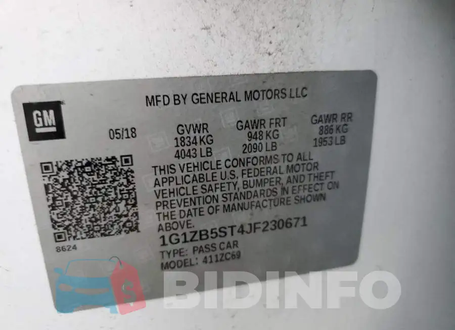 1G1ZB5ST4JF230671 Photo# 12