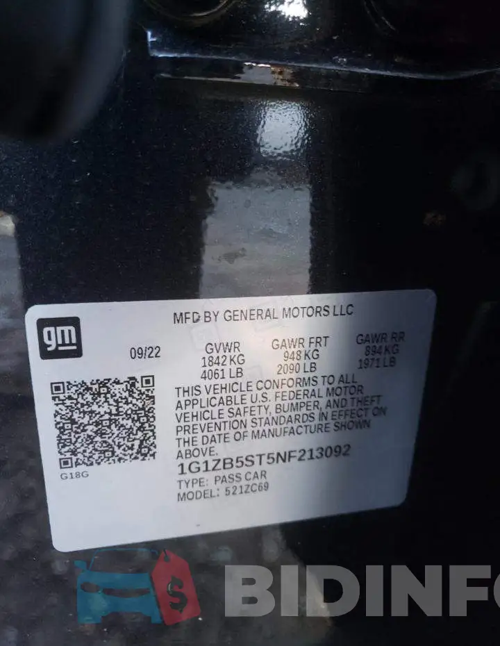 1G1ZB5ST5NF213092 Photo# 12