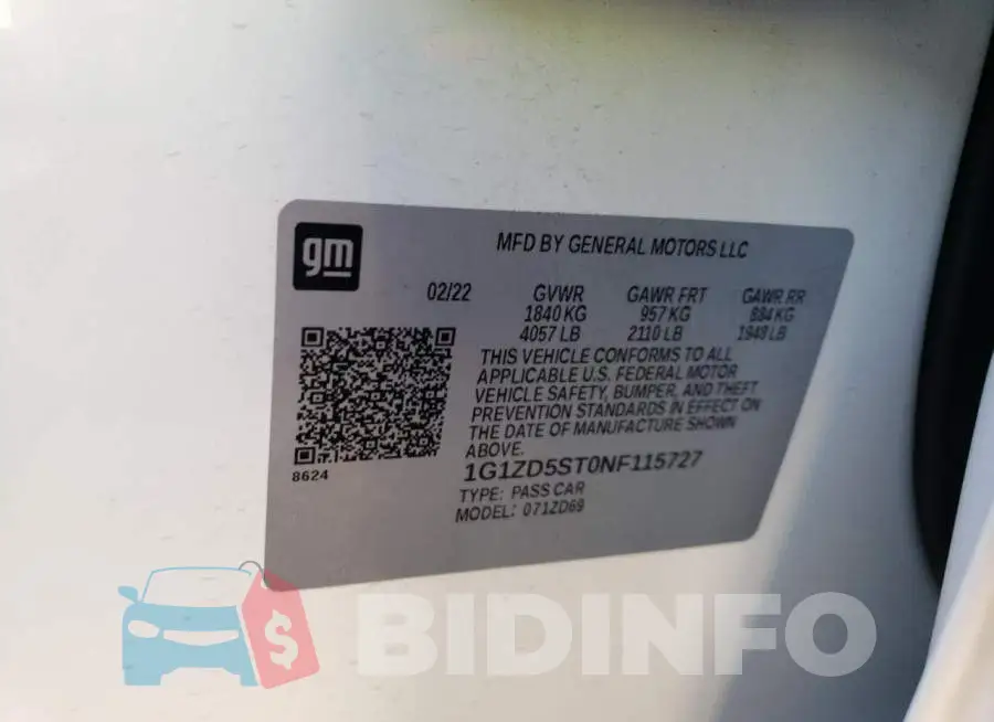 1G1ZD5ST0NF115727 Photo# 12