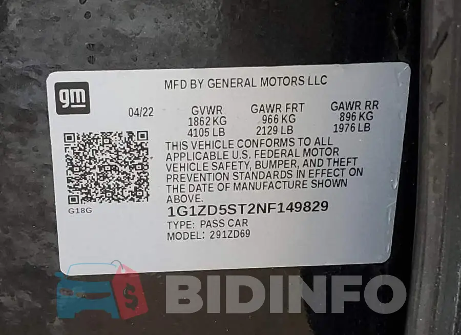 1G1ZD5ST2NF149829 Photo# 12