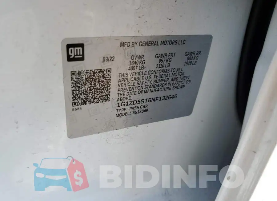 1G1ZD5ST6NF132645 Photo# 9