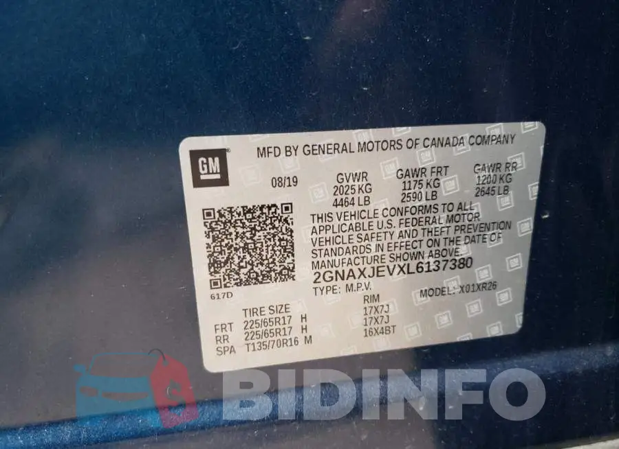 2GNAXJEVXL6137380 Photo# 12