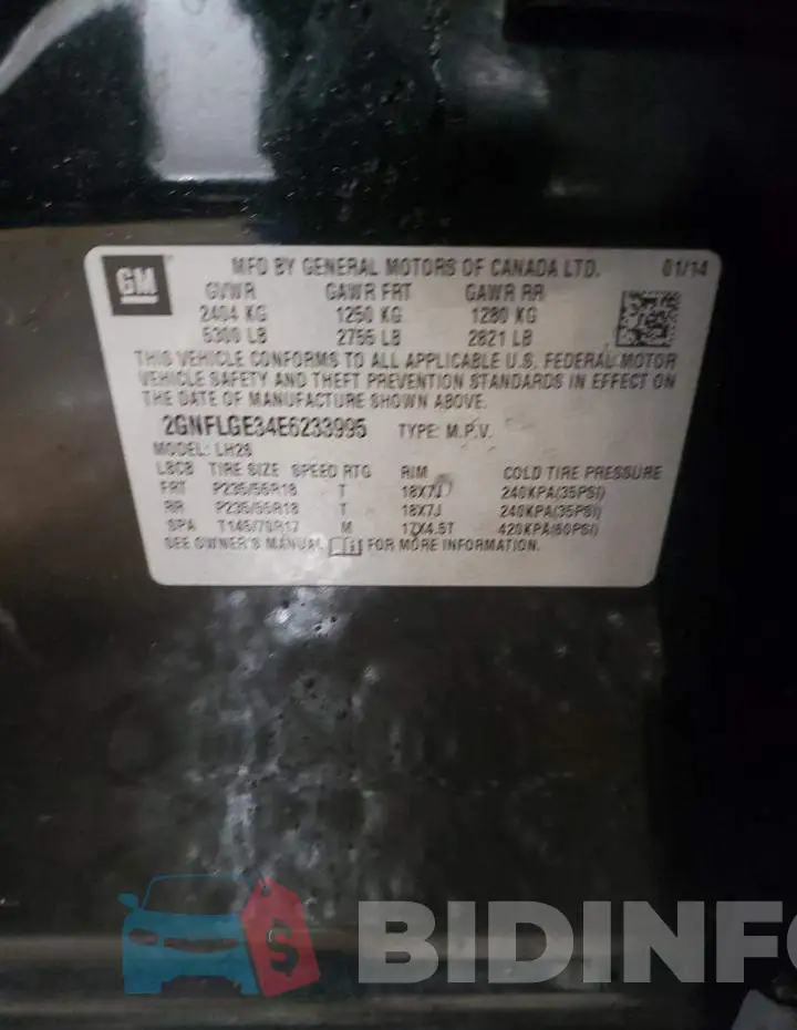 2GNFLGE34E6233995 Photo# 13