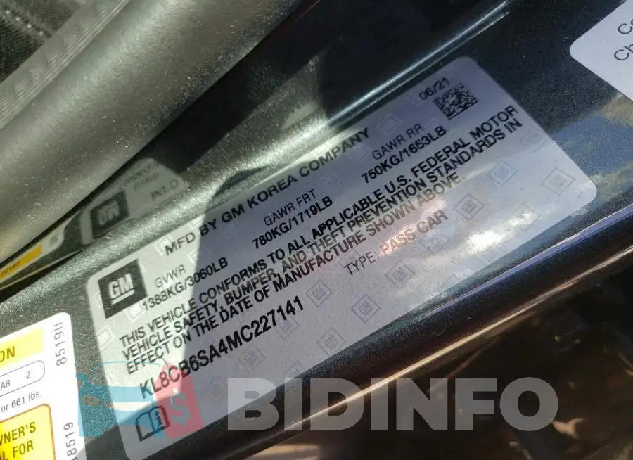 KL8CB6SA4MC227141 Photo# 10