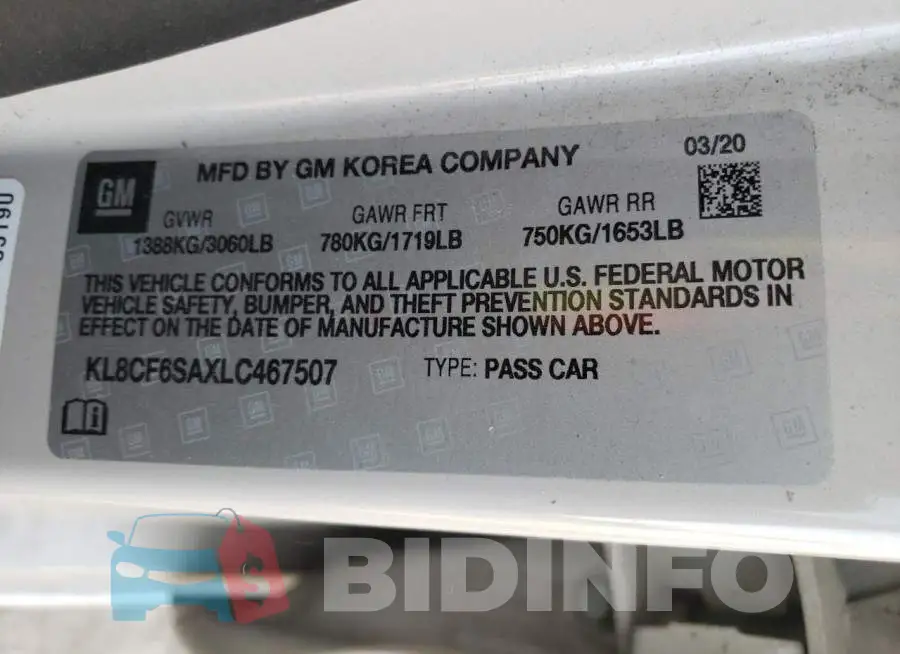 KL8CF6SAXLC467507 Photo# 12