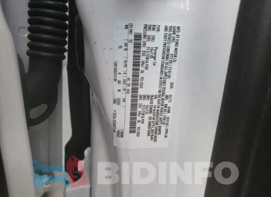 1FADP3F27FL267849 Photo# 12