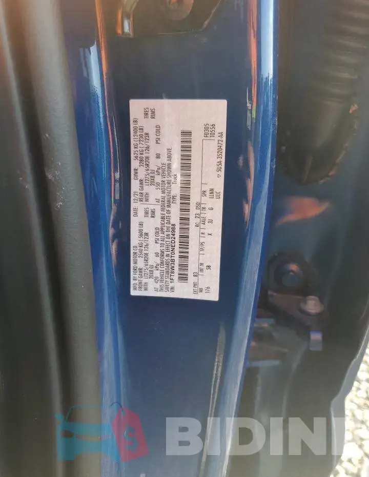 1FT8W3BT0NED24988 Photo# 12