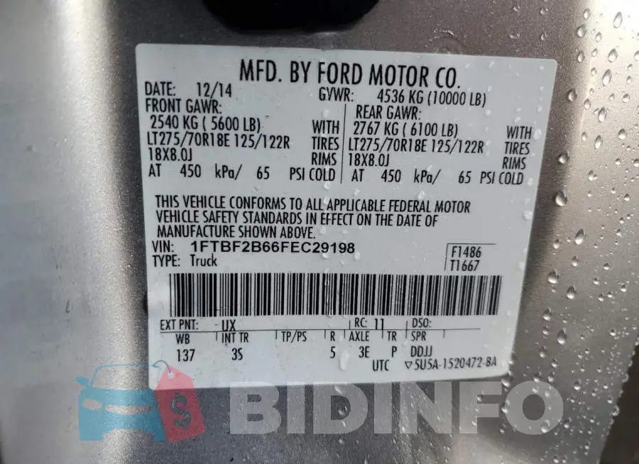 1FTBF2B66FEC29198 Photo# 12
