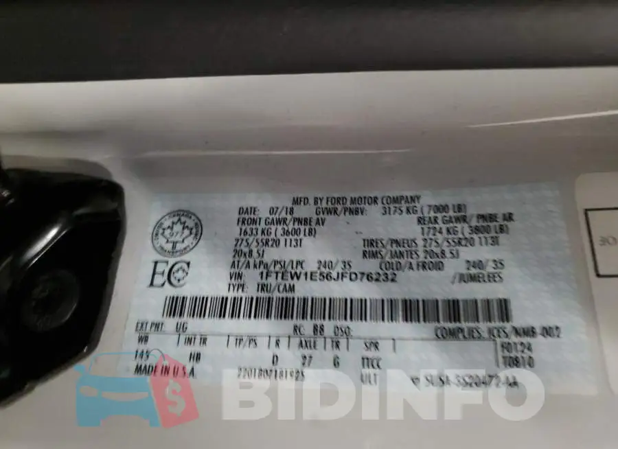 1FTEW1E56JFD76232 Photo# 12