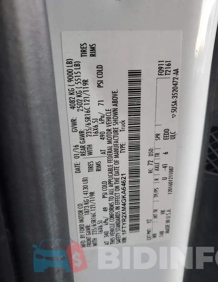 1FTYR2XM4GKA64621 Photo# 14