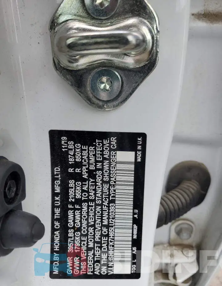 SHHFK7H65LU210393 Photo# 12