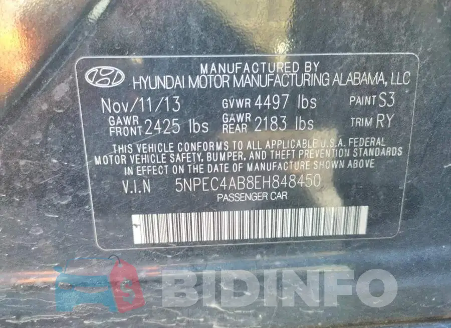 5NPEC4AB8EH848450 Photo# 12