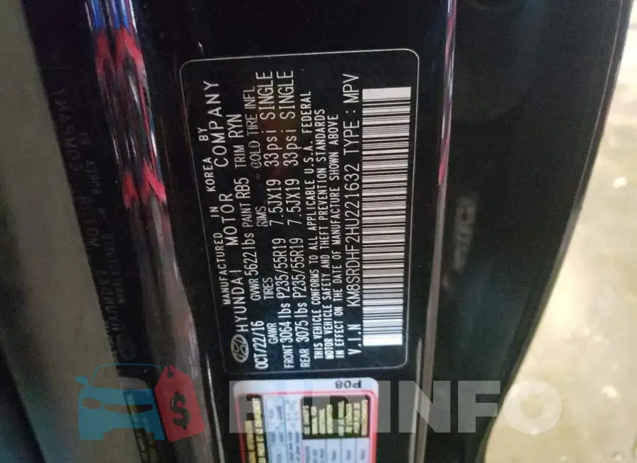 KM8SRDHF2HU221632 Photo# 12