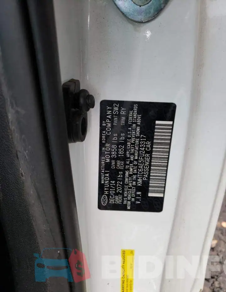 KMHTC6AE5FU243317 Photo# 13