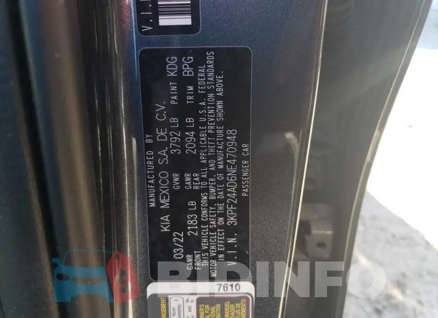 3KPF24AD6NE470948 Photo# 12