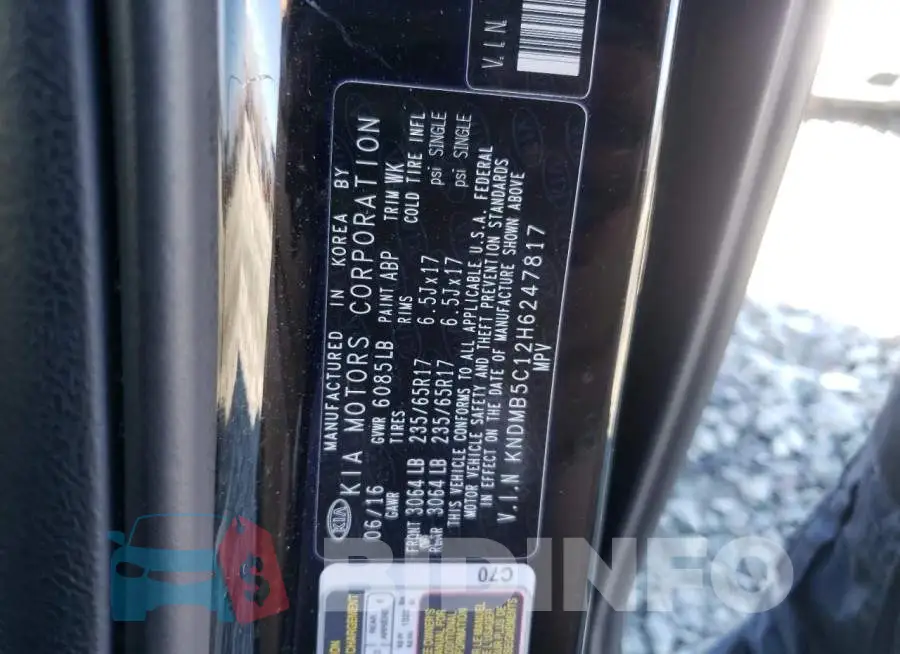 KNDMB5C12H6247817 Photo# 14