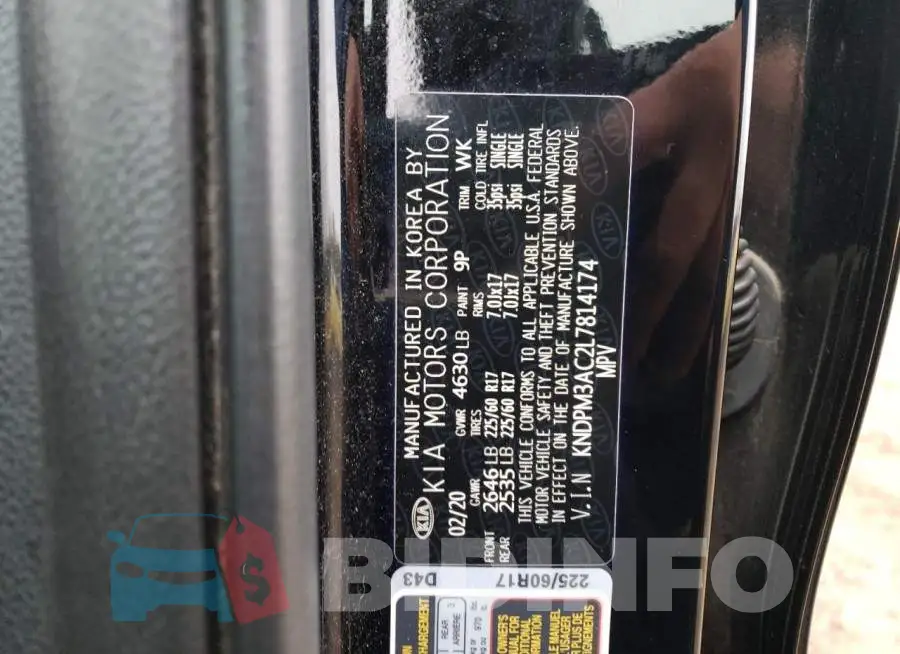 KNDPM3AC2L7814174 Photo# 13