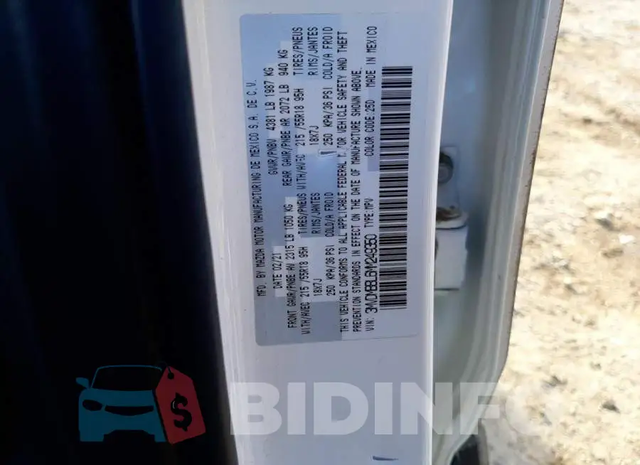 3MVDMBBL6MM249350 Photo# 12