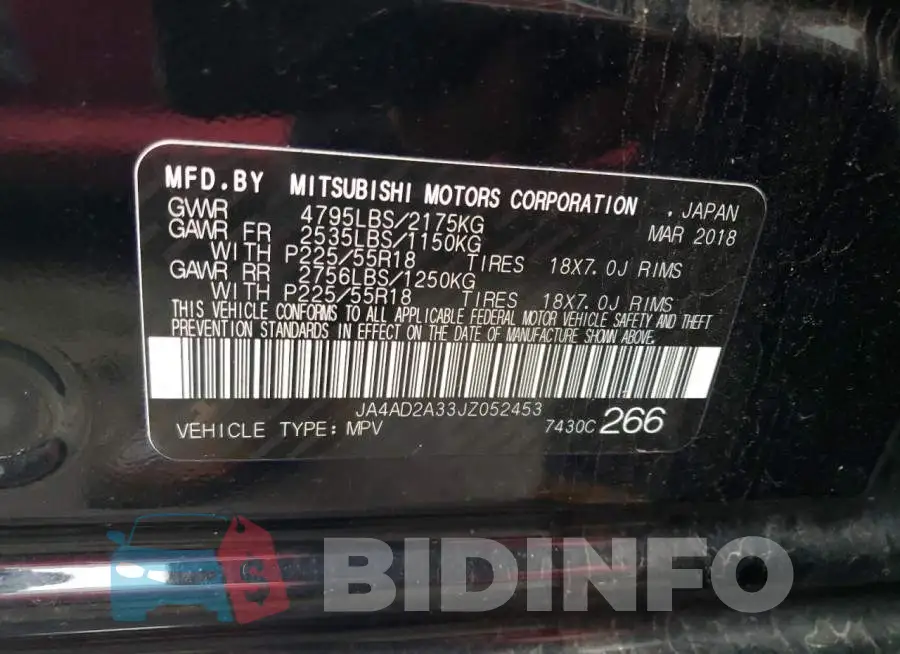 JA4AD2A33JZ052453 Photo# 13