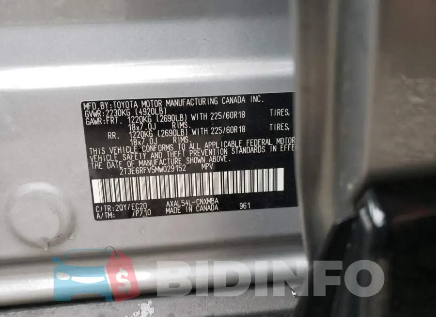 2T3E6RFV5MW029152 Photo# 14