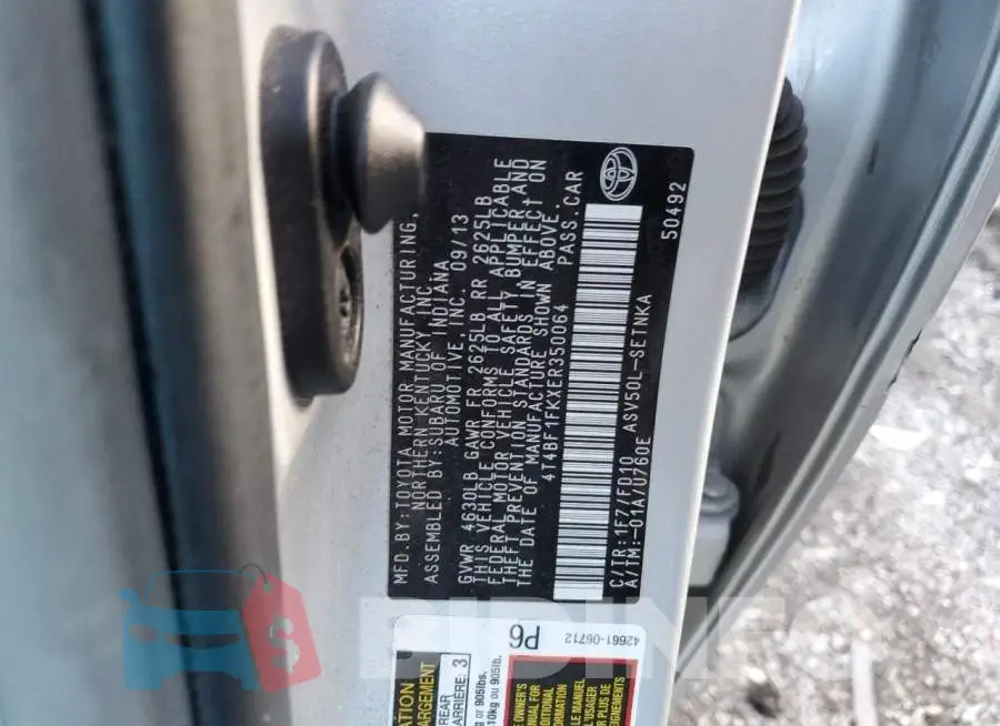 4T4BF1FKXER350064 Photo# 12