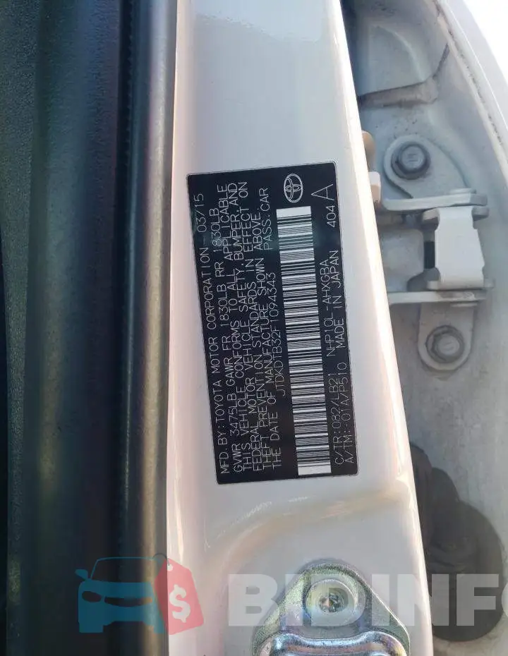 JTDKDTB32F1094343 Photo# 12