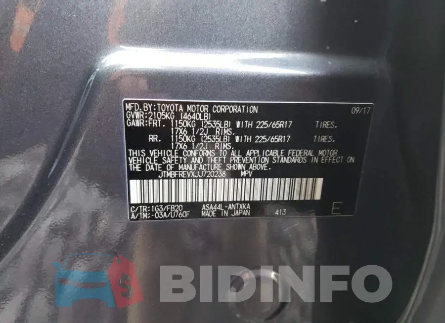 JTMBFREVXJJ720238 Photo# 13