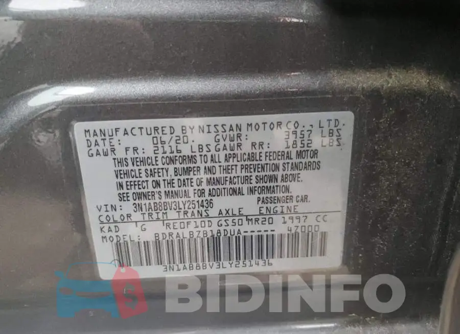 3N1AB8BV3LY251436 Photo# 12