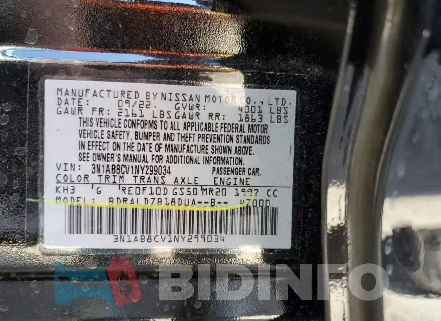3N1AB8CV1NY299034 Photo# 12