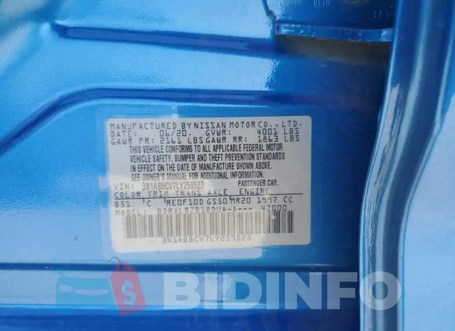 3N1AB8CV7LY259523 Photo# 12