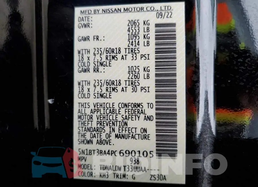 5N1BT3BA4PC690105 Photo# 13