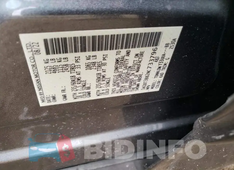 5N1BT3BB2NC733796 Photo# 13