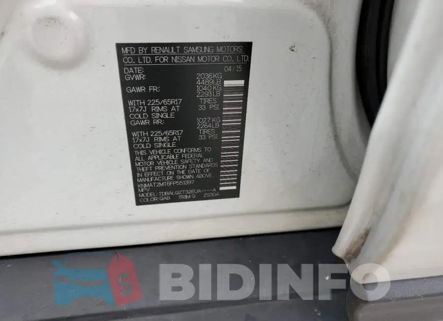 KNMAT2MT6FP551397 Photo# 13