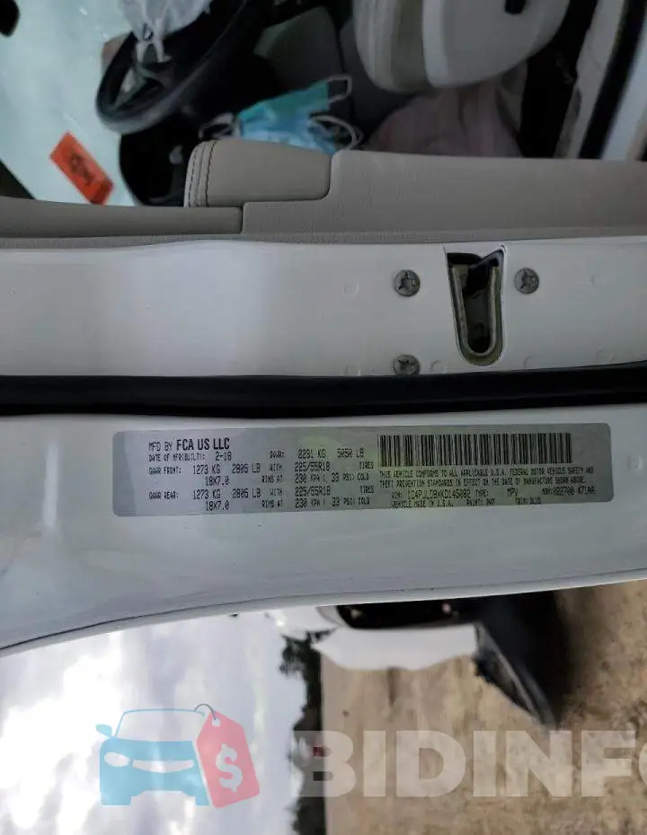 1C4PJLDBXKD145082 Photo# 13