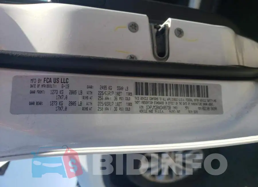 1C4PJMCB4KD485738 Photo# 10